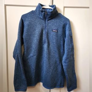 Women's Patagonia half zip better sweater blue medium